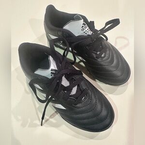 NEW! Adidas Soccer Turf Shoes Black and White - Kids Size 12